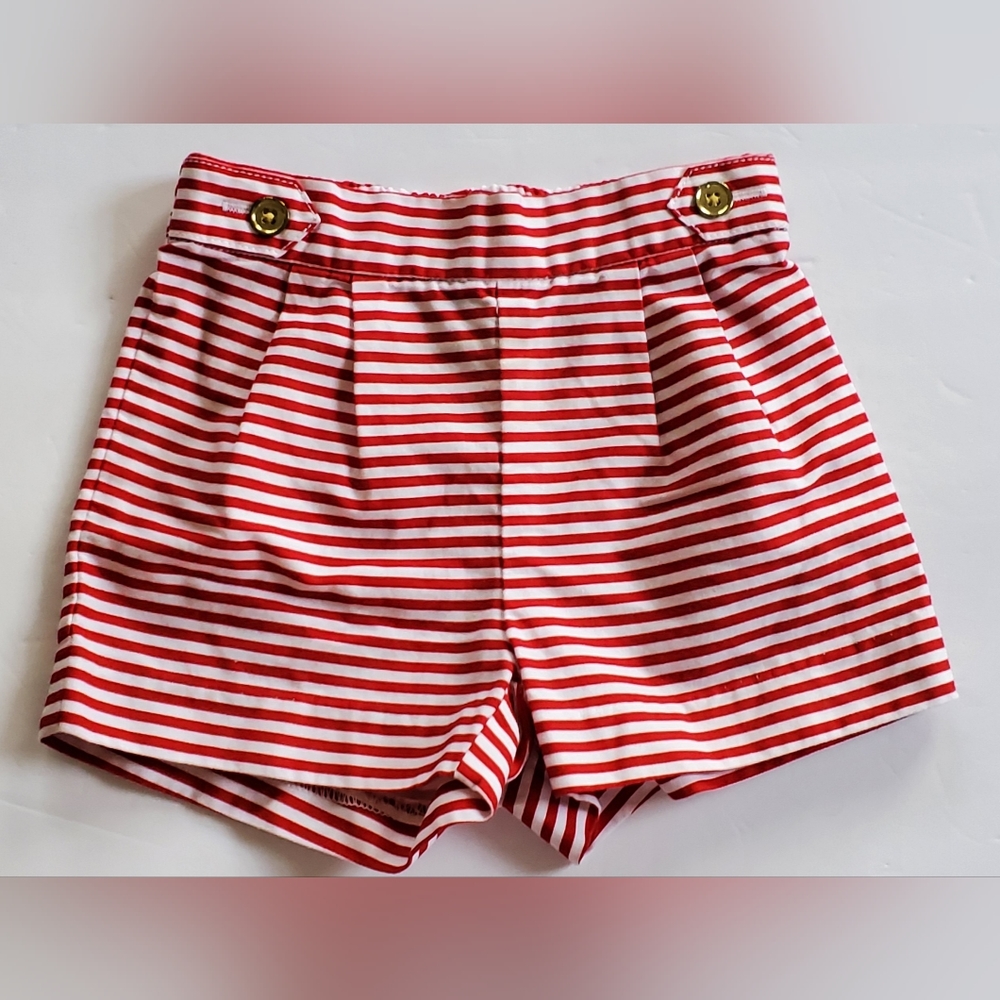 Janie and Jack Americana Charm Striped Shorts Girls Size 6-12 Months